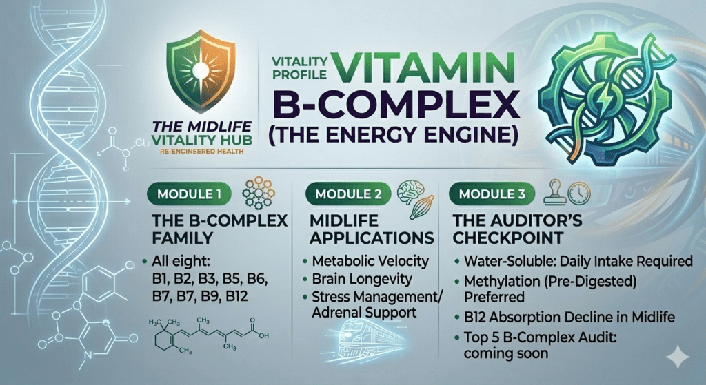 Vitamin B-Complex: The Energy Engine of Midlife